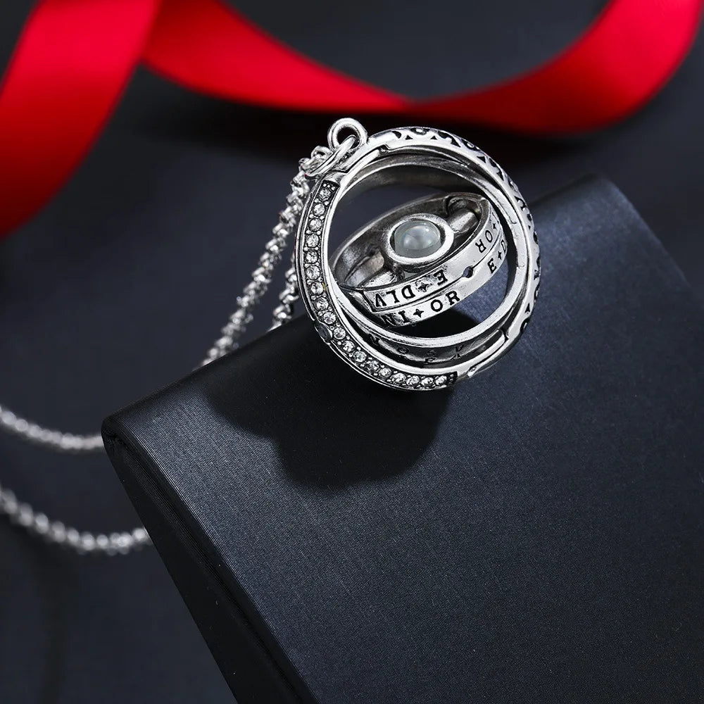 Astronomical Ball Projection Necklace 100 Language I Love You