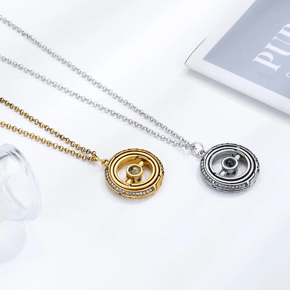 Astronomical Ball Projection Necklace 100 Language I Love You