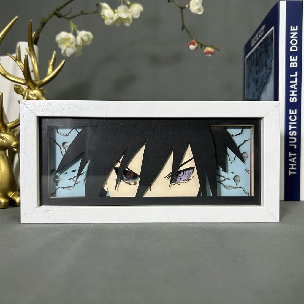 3D Anime LED Light Box Uchiha Itachi Action Figure