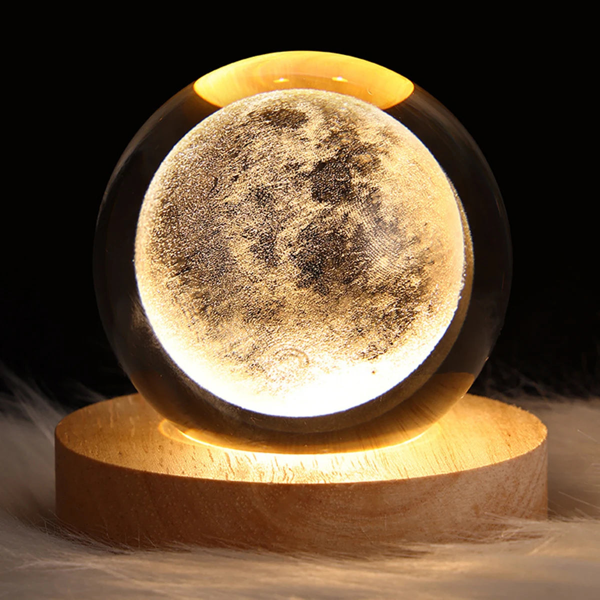 Night Light Galaxy 3D Planet Moon Lamp