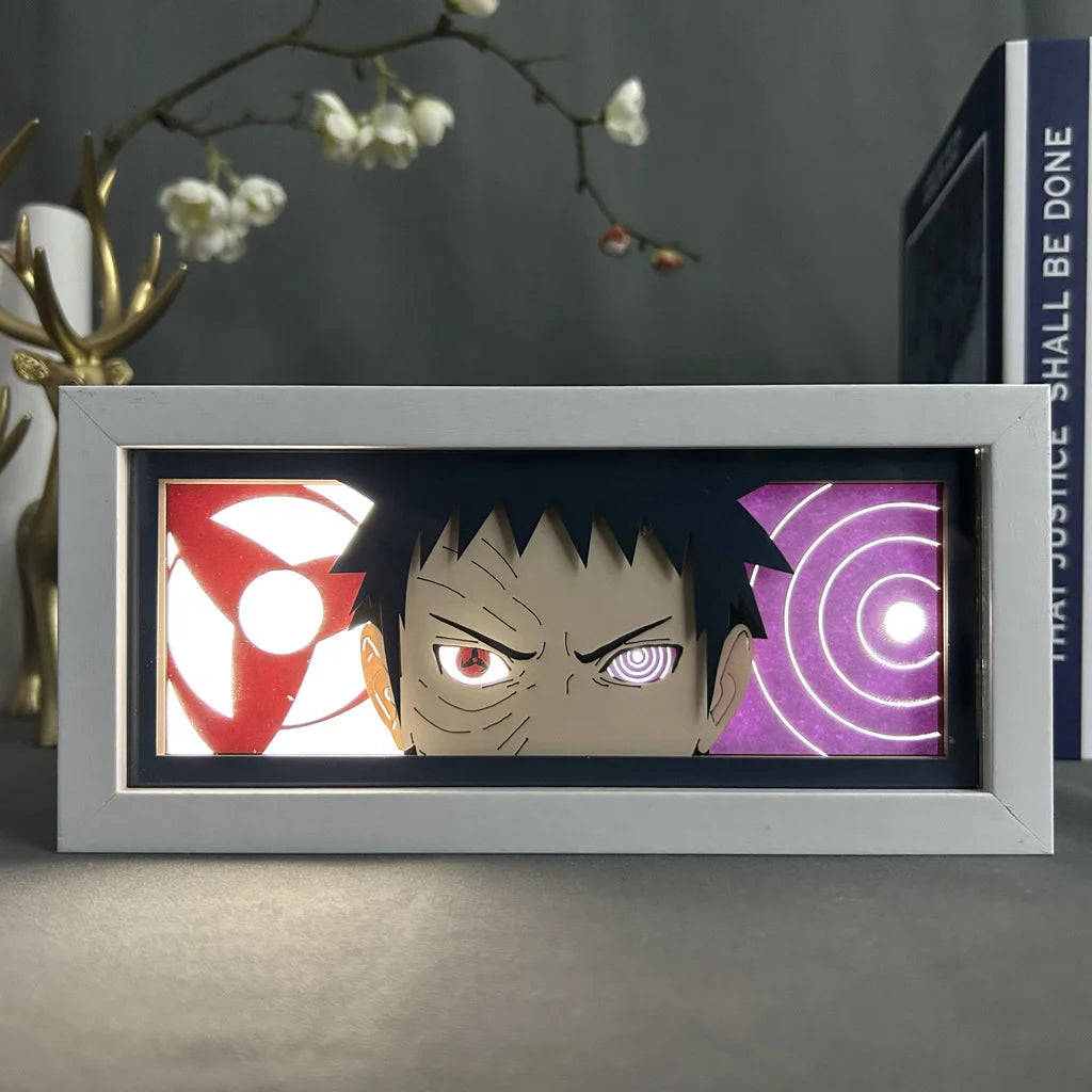 3D Anime LED Light Box Uchiha Itachi Action Figure