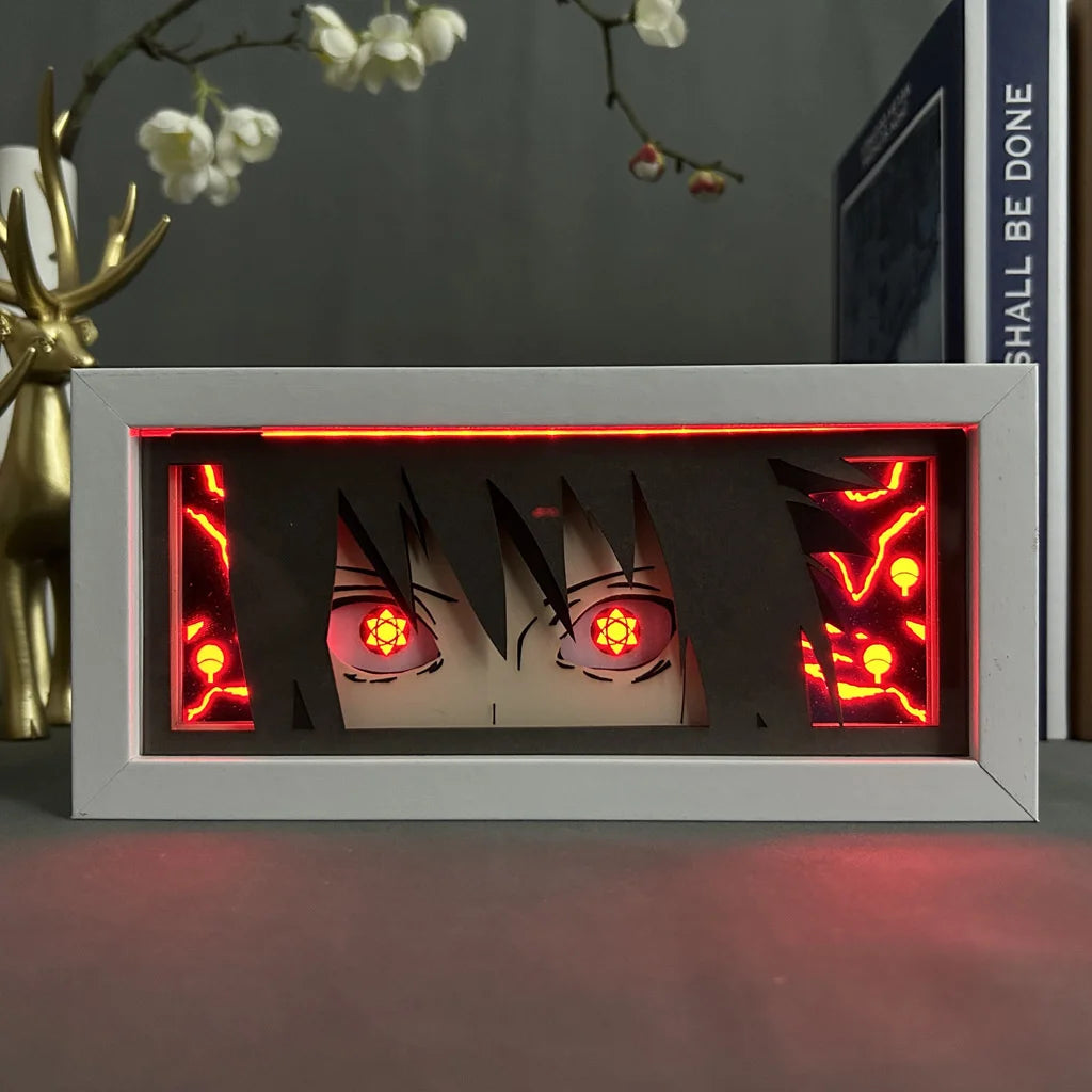 3D Anime LED Light Box Uchiha Itachi Action Figure
