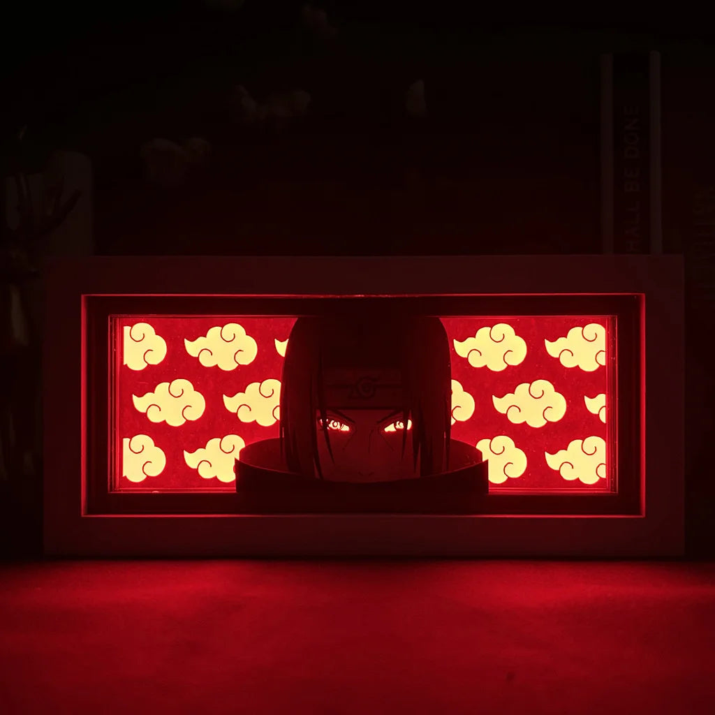 3D Anime LED Light Box Uchiha Itachi Action Figure