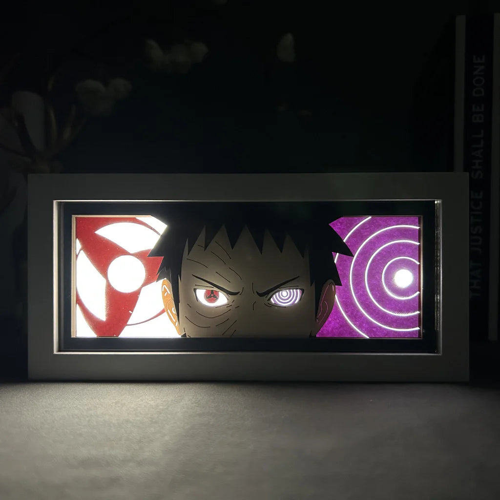 3D Anime LED Light Box Uchiha Itachi Action Figure