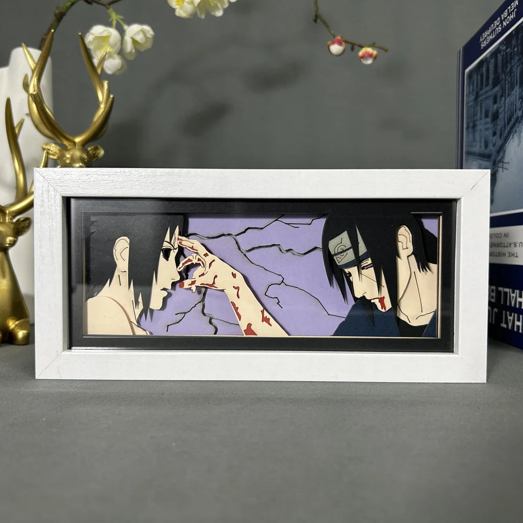 3D Anime LED Light Box Uchiha Itachi Action Figure