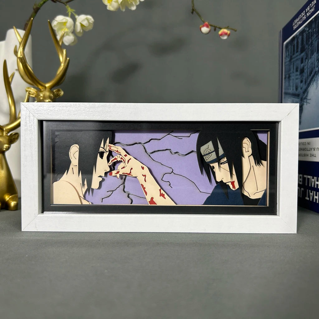 3D Anime LED Light Box Uchiha Itachi Action Figure