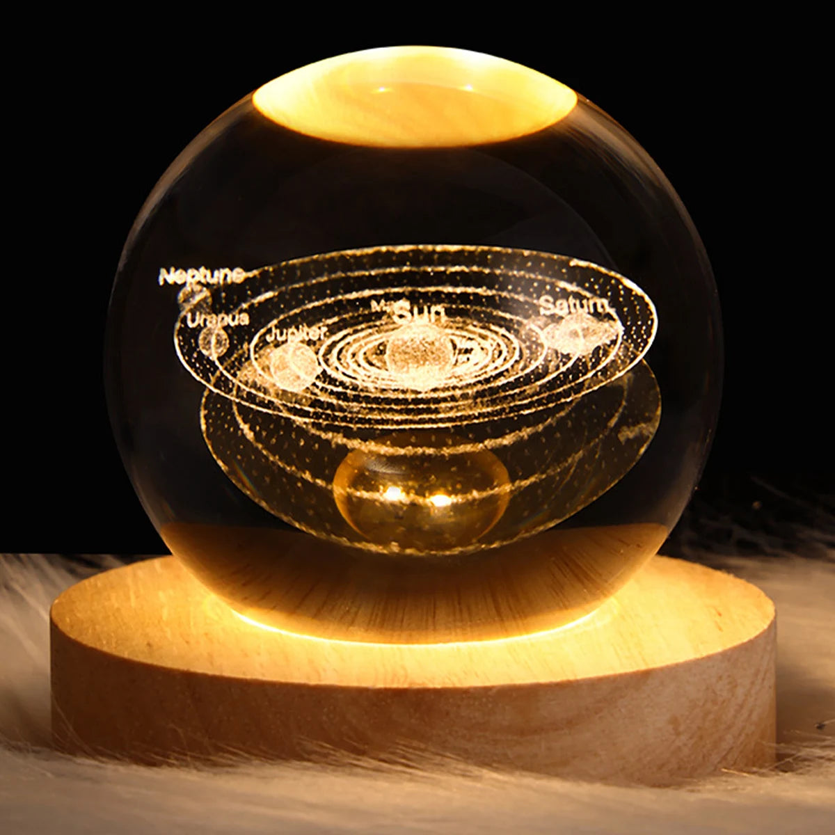 Night Light Galaxy 3D Planet Moon Lamp