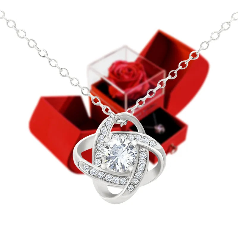 Mother's Day Necklace  Gifts Forever Rose Gift Box Jewelry