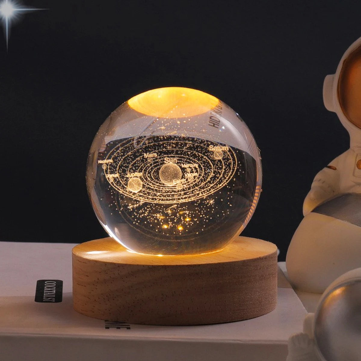 Night Light Galaxy 3D Planet Moon Lamp