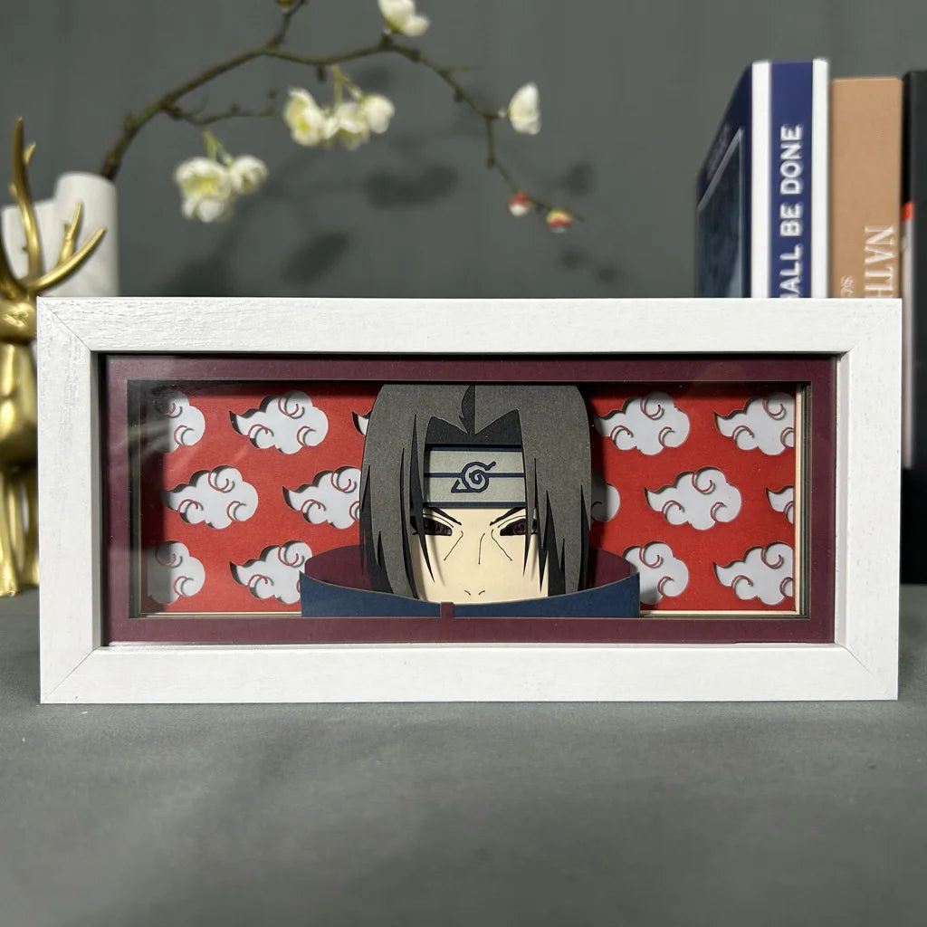 3D Anime LED Light Box Uchiha Itachi Action Figure