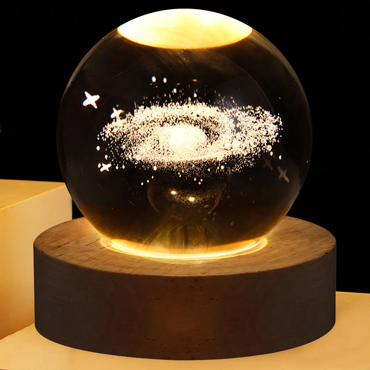 Night Light Galaxy 3D Planet Moon Lamp