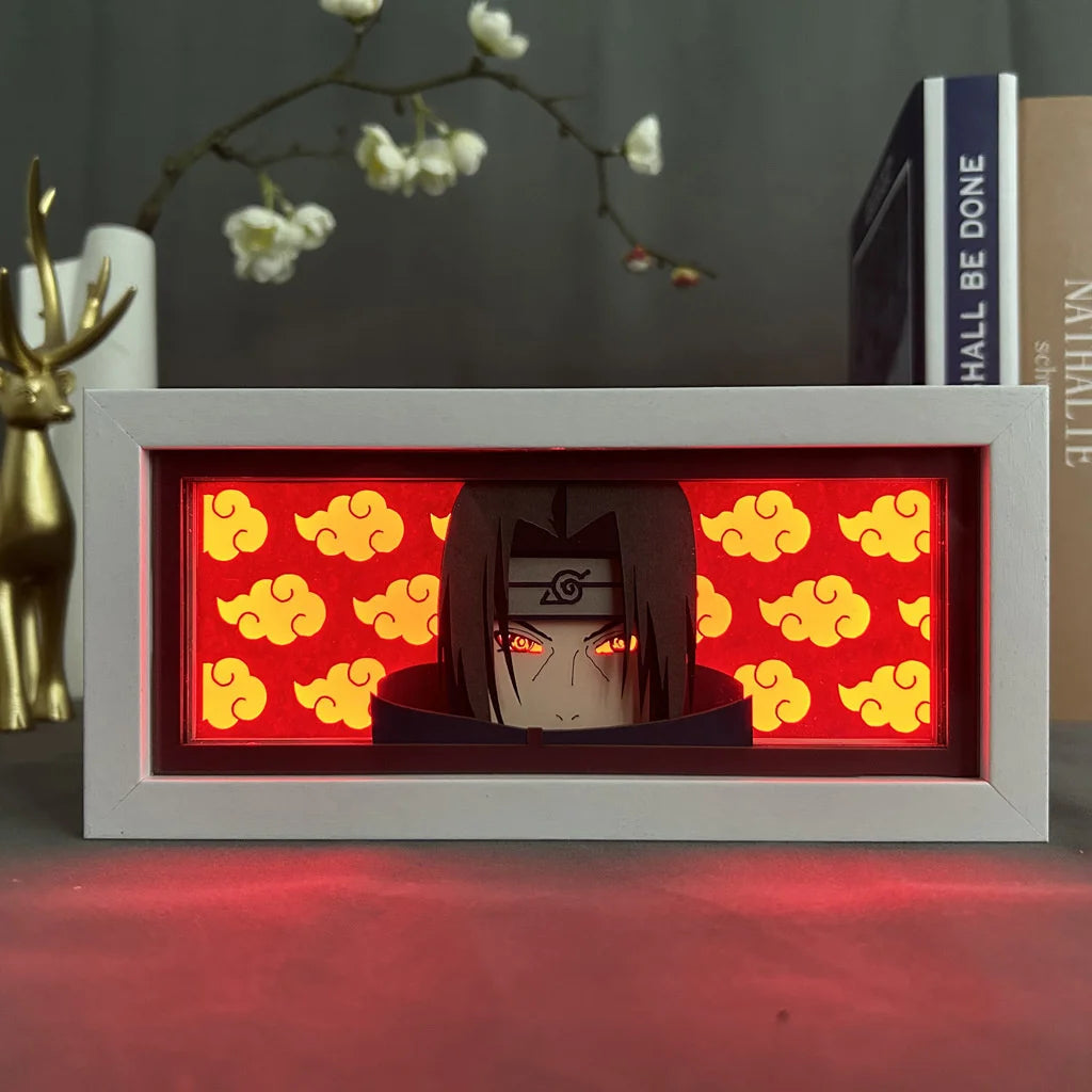 3D Anime LED Light Box Uchiha Itachi Action Figure